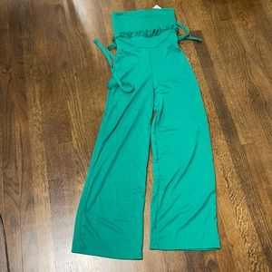 Green Petite Jumpsuit Boohoo Brand